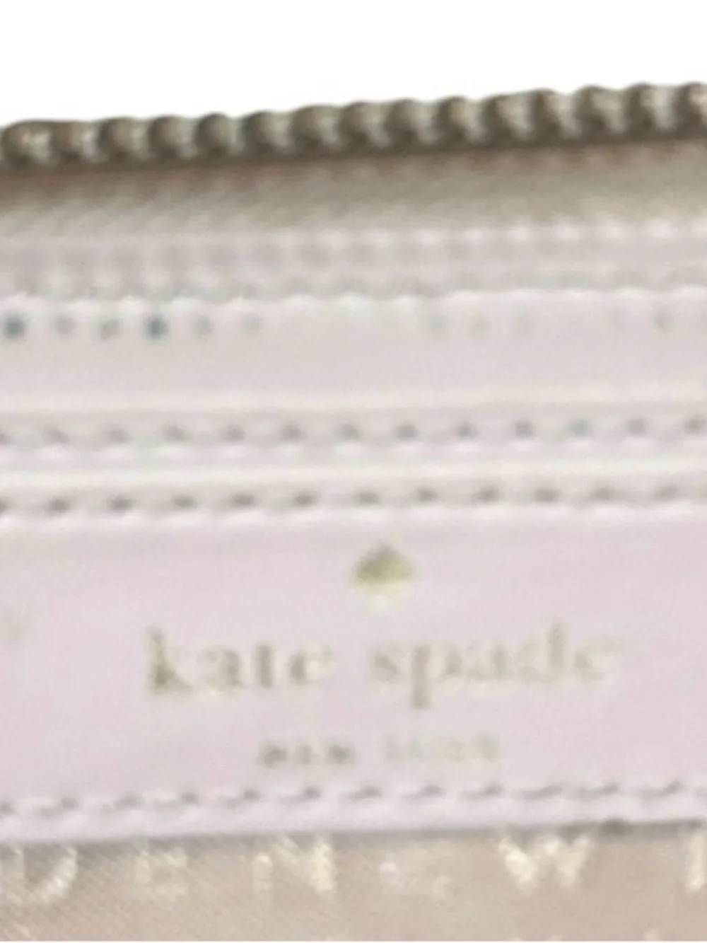 kate spade New York Two-Tone Black & cream pebble leather Zip Wallet - Picture 6 of 6